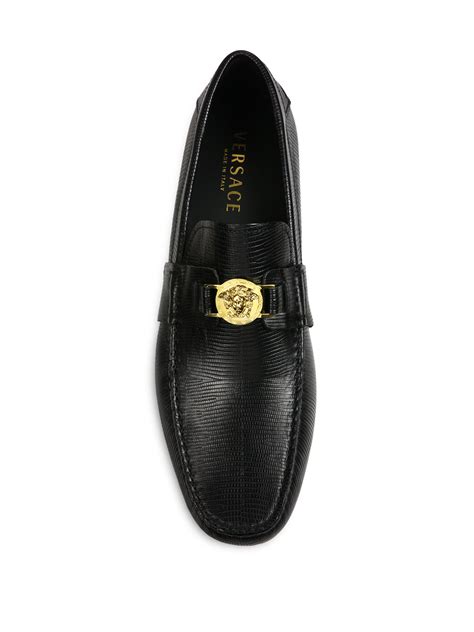 versace collection loafers mens